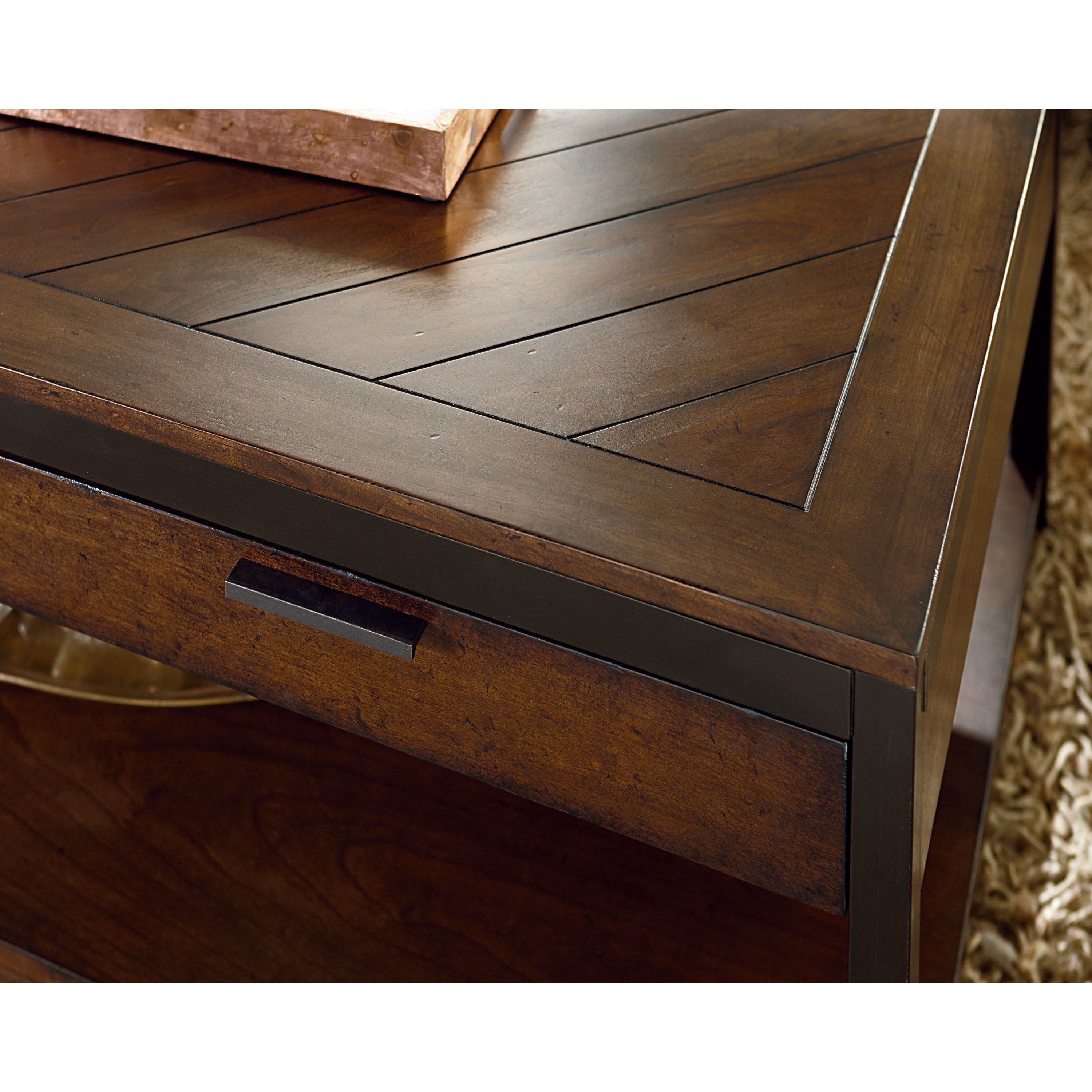 Hammary Franklin Rectangular Cocktail Table with Two Drawers Find